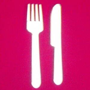 Super Cool Creations Knife & Fork Mirrors - 35cm x 12cm