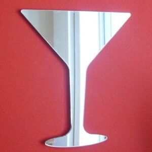 Super Cool Creations Martini Glass Mirror - 12cm x 8m