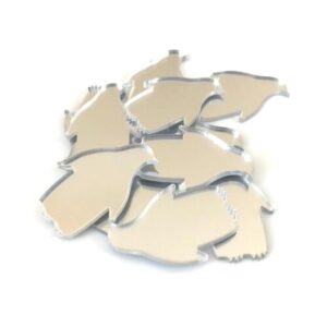Super Cool Creations Penguin Mirrors - Pack of 10-4cm x 2.5cm