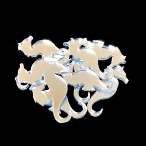 Super Cool Creations Seahorse Mirrors - Pack of Ten 4cm x 2cm