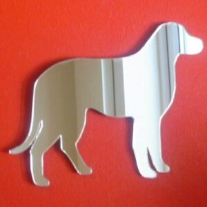Super Cool Creations Standing Labrador Dog Mirror - 20cm x 15cm