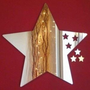 Super Cool Creations Stars out of Star Mirror - 12cm x 11cm