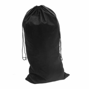sUw Mens Nylon Drawstring Bag Black Regular Black One size