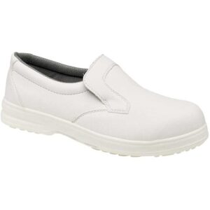 Toesavers P301 Mens White Slip On Slip Resistant Shoes Catering Kitchen Hospital