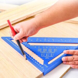 Triangle Angle Ruler Protractor Layout Gauge Measure Tool 12 inch Woodworking Lightweight Parts Gauging Survey