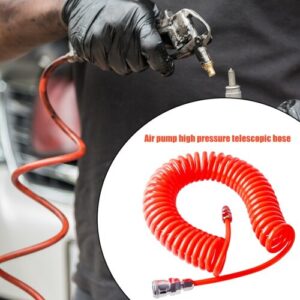 Tube Telescopic Spring Spiral Pipe Air Compressor Hose Spiral Pipe Pneumatic Telescopic Spring Tube with Connector