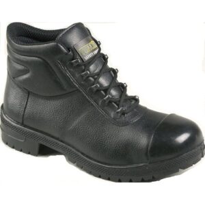 Tuffking 3110 S3 Black Steel Toe Cap Rubber Bump Cap Safety Boots Firefighter Sole Work Boot