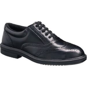 Tuffking 9076 S1P Black Steel Toe Cap Oxford Brogue Executive Safety Work Shoes