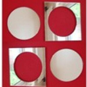 (Two x 10cm Circle out of Squares (4 Parts)) Circles out of Square