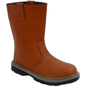 Unlined Rigger Boots Safety Work Shoes Steel Toe Cap & Midsole Sizes Workwear