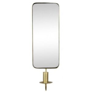 wall mirror Eloy 42 x 13 cm steel/nickel gold