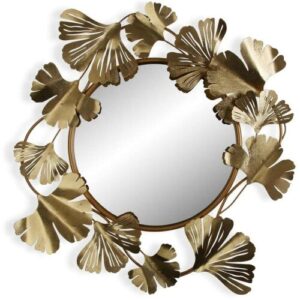 Wall Mirror Leaves Metal Mirror (1.8 x 29.7 x 70 cm) (72 x 2 x 72 cm)