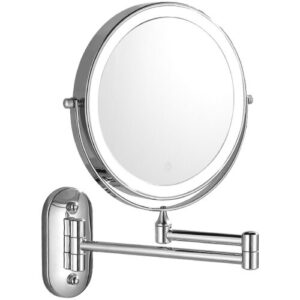 Wall-mounted makeup mirror