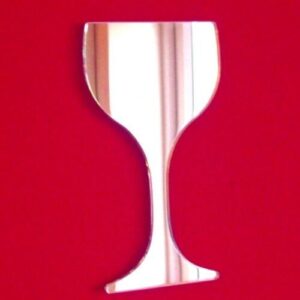Wine Glass Mirror - 20cm x 11cm