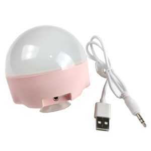 Wireless Usb Rechargeable Led Mirror Light Free Puncturing Touch Control Bedside Lamp- Pink