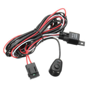 Wiring Harness Kit with Relay On-Off Control Switch 12V 40A  for LED DRL Daytime Running Light Bar