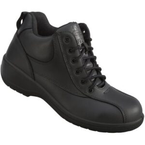 Womens Black Leather Vixen - Emerald Protective Safety Boots