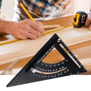Woodworking Triangle Square Ruler Angle Protractor for Building Framing Tools Woodworking Gadget Depth Measurement