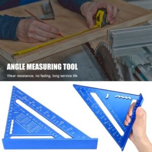 Woodworking Try Square Triangle Angle Protractor Wood Measure Ruler Profile Marking Tool Aluminum Metric Measuring Ruler