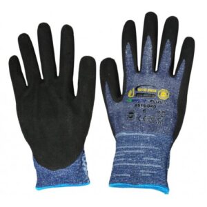 work gloves junior rubber blue/black size S